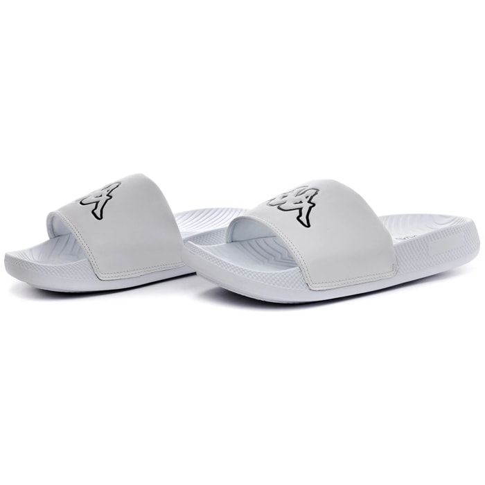Kappa - Ciabatte Uomo Donna Grigio - Logo Steeve