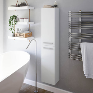 Columna de baño Alise 2p color Blanco Lacado, 30 cm (ancho) x 25 cm (fondo) x 150 cm (alto)