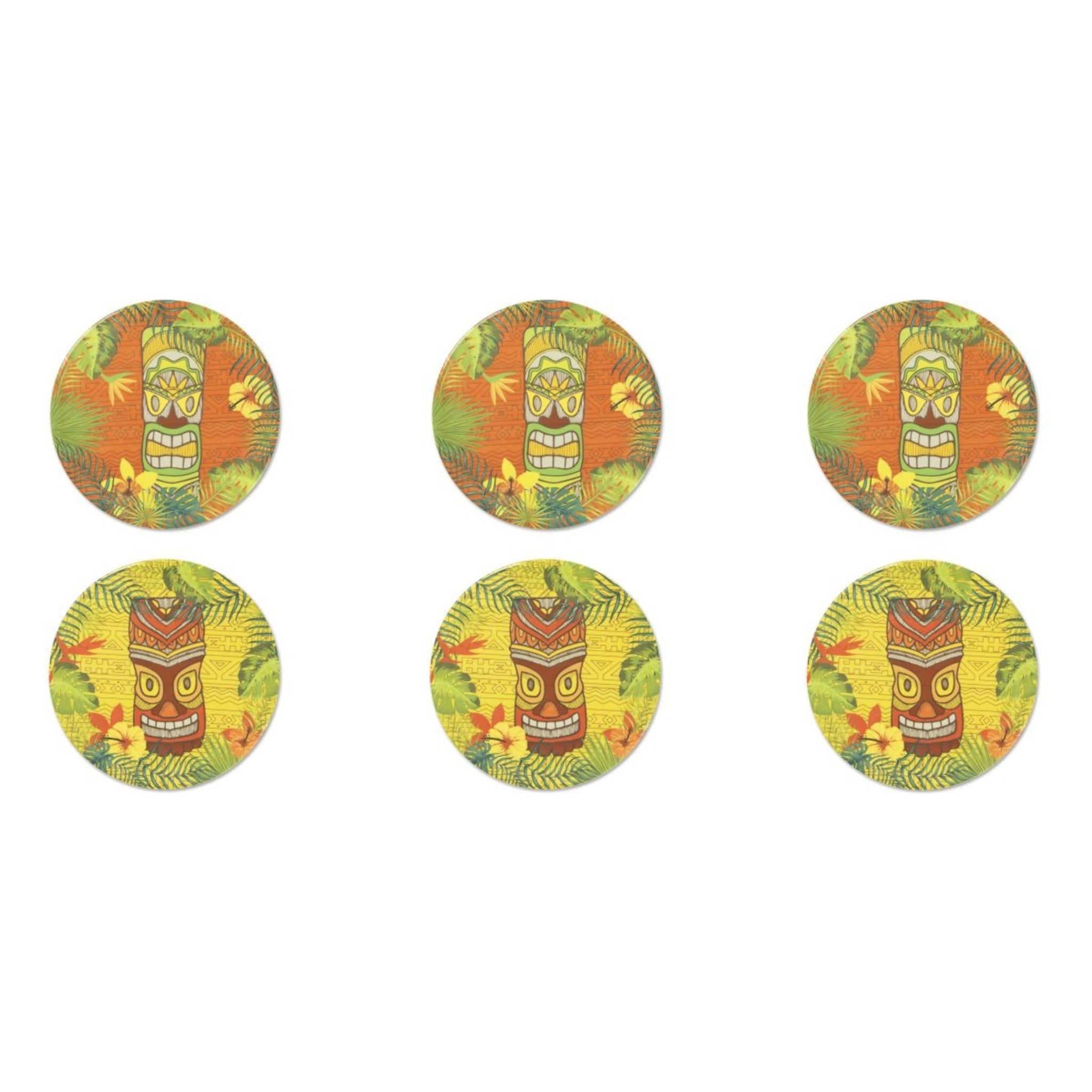 Set 6 Piatti Pizza Excelsa – Tiki, Porcellana Multicolore