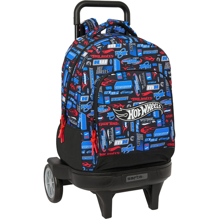 Mochila gde. c/ruedas compact evol. ext. hot wheels