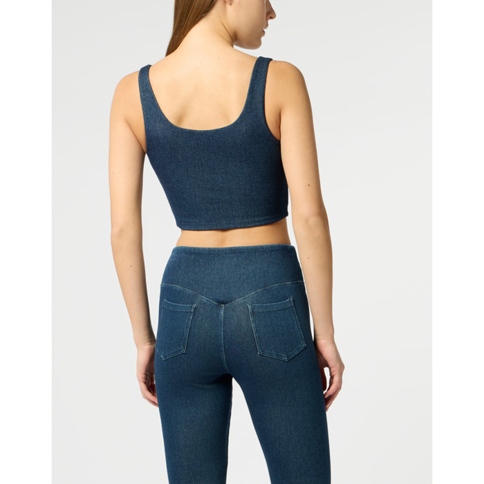 PLEIN SPORT Top Denim Touch PS