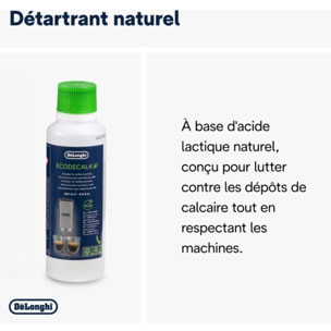 Kit d'entretien DELONGHI DLSC 306 détartrant, produit entretien carafe, chiffon, test dureté de l'eau