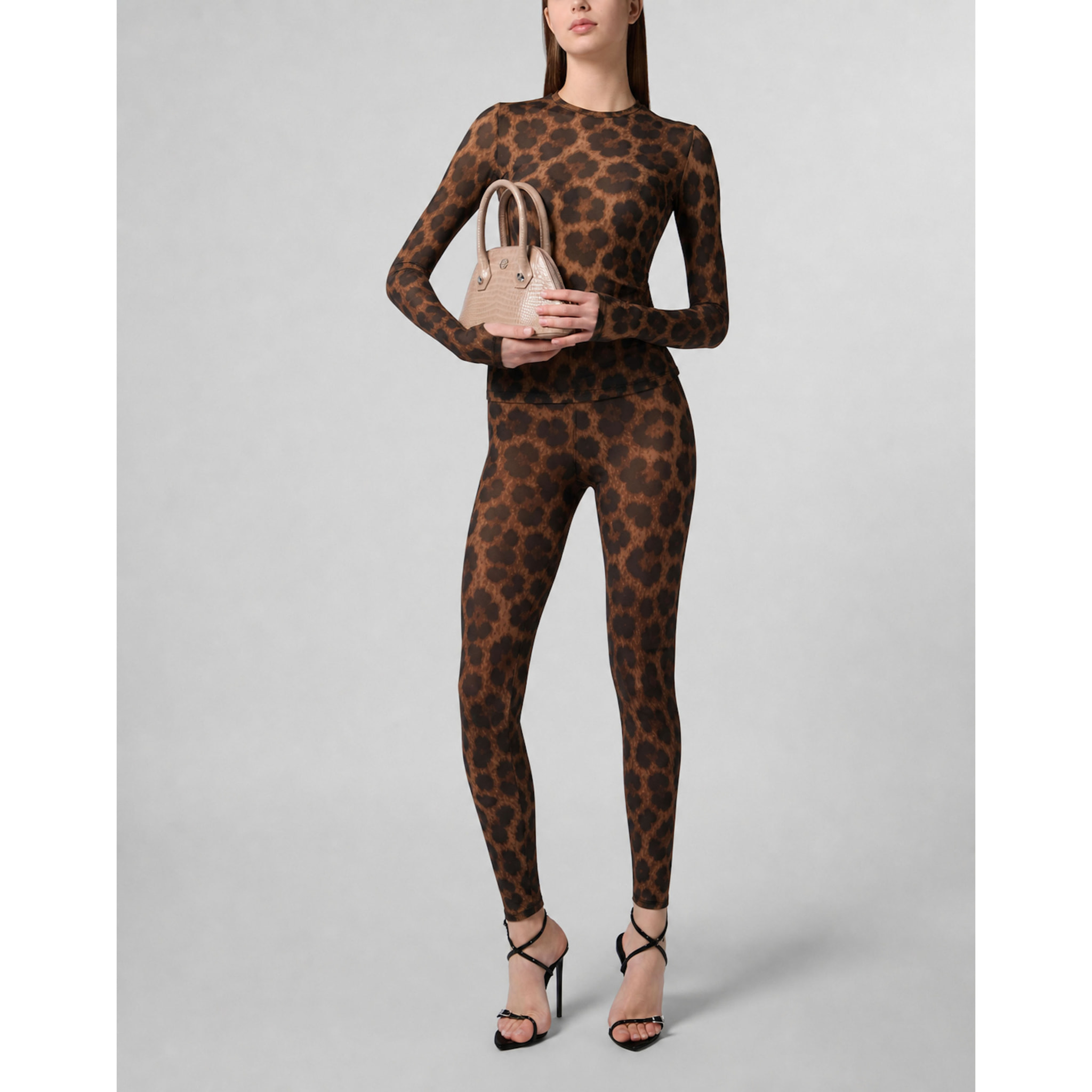 PHILIPP PLEIN Leggings deportivos LEOPARD