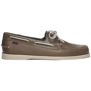 Docksides Sebago Uomo Grigio Docksides Portland Waxed