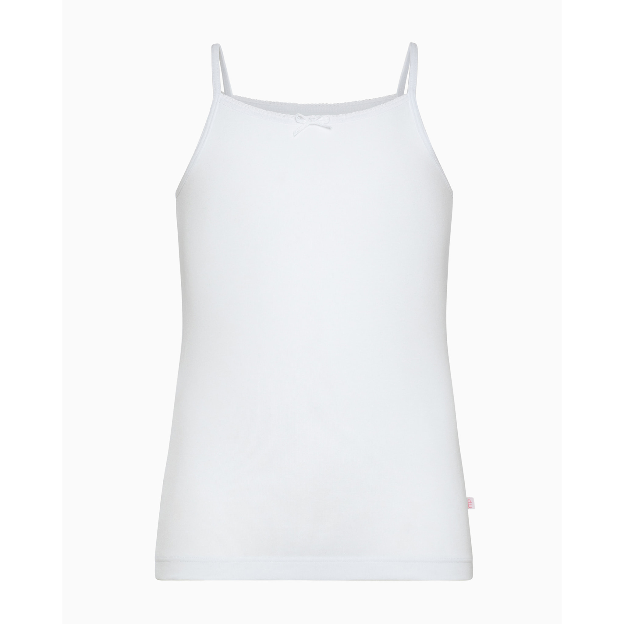 Canotta girocollo a spalla stretta bimba in cotone organico