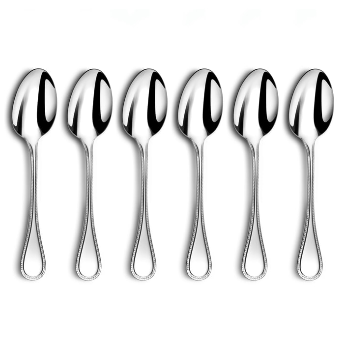 Le Perle - Juego de 6 cucharas de mesa