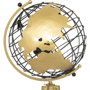 Globe "Ramon" métal noir 70cm