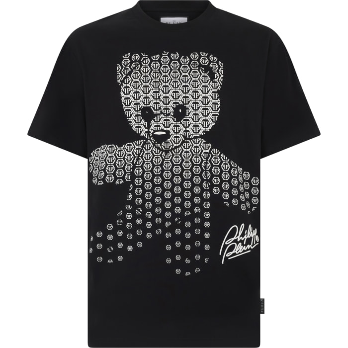 PHILIPP PLEIN Round Neck T-Shirt Puffy Teddy Teddy Bear