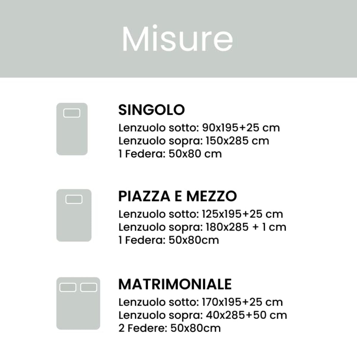 Intrecci – Completo lenzuola in cotone Matrimoniale