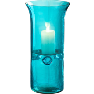 J-Line photophore Tarifa Smal - verre - azur - medium