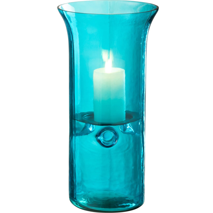 J-Line photophore Tarifa Smal - verre - azur - medium