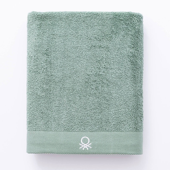 Toalla de baño 90x150cm 100% algodón 450gsm en color verde - suave, absorbente y secado rápido