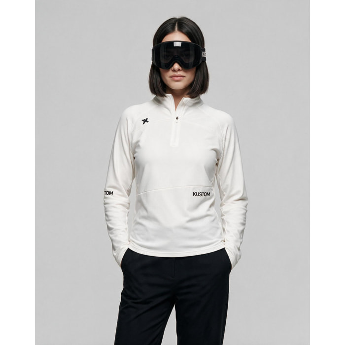 Camiseta térmica para mujer KUSTOM AXIS Thermal - Blanco