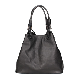 Borsa a spalla da donna In Vera pelle Made in Italy 29x32x17 cm