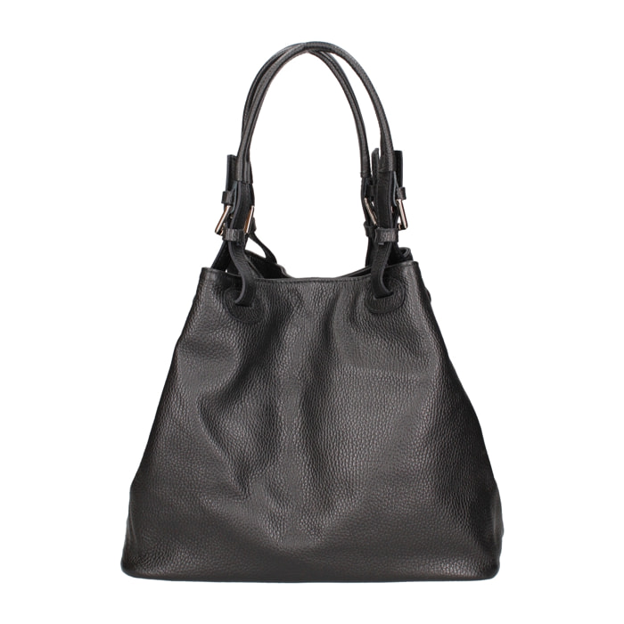 Borsa a spalla da donna In Vera pelle Made in Italy 29x32x17 cm