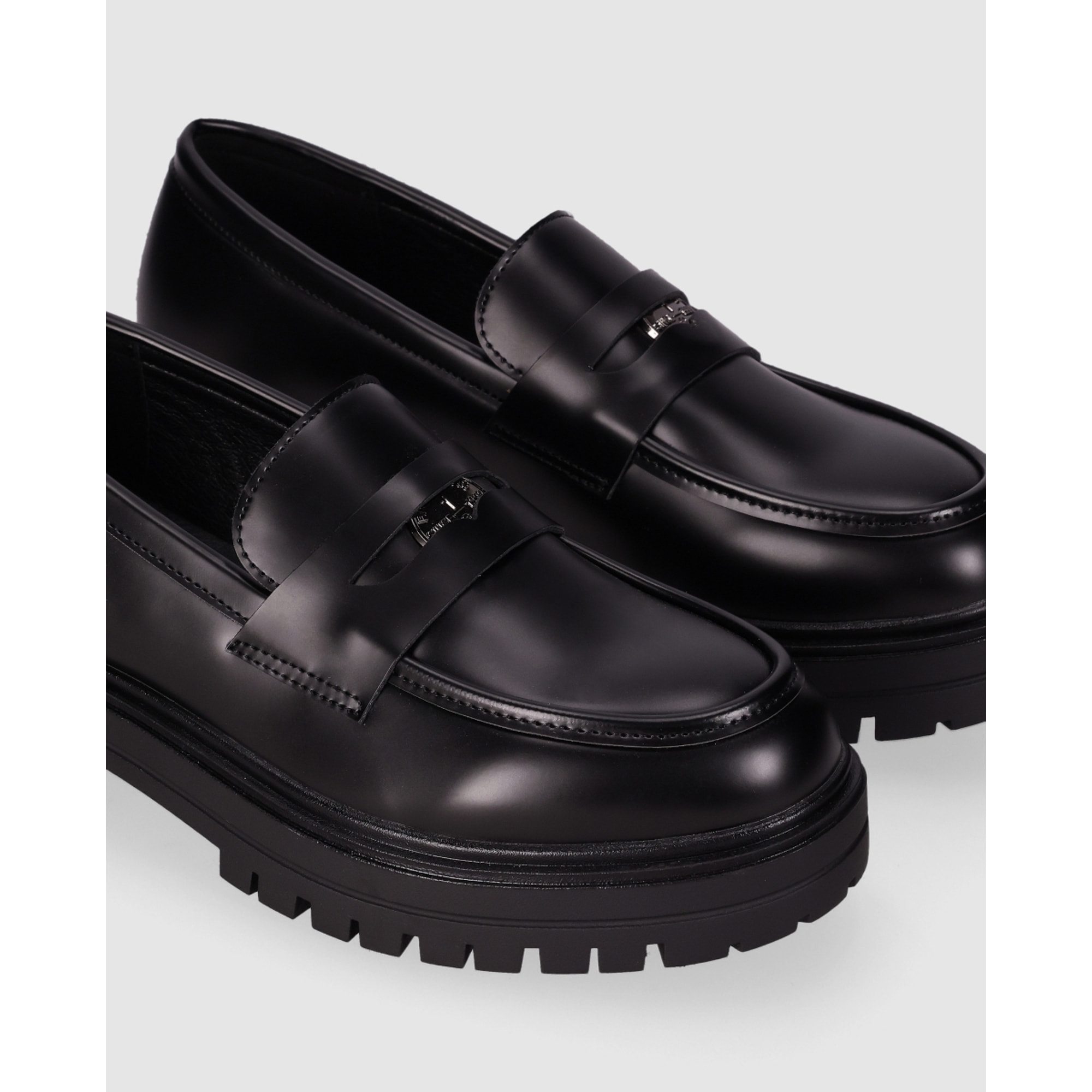 Zapatos de Piel Sintética - Negro - Tacón: Bajo