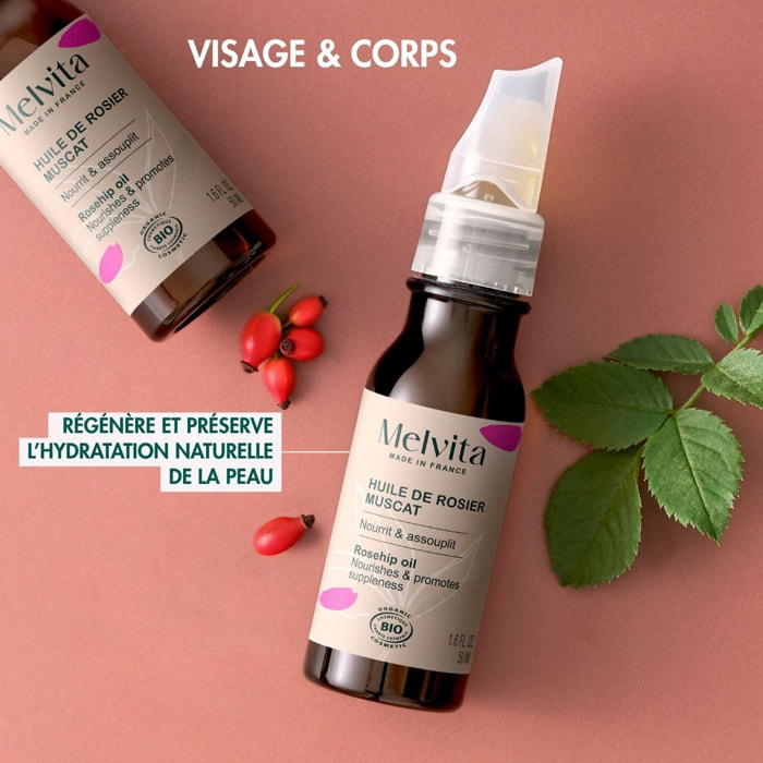 Huile de Rosier Muscat  - Hydratante & Revitalisante 50 ml