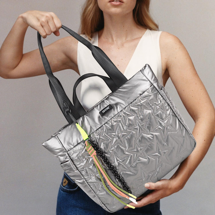 Bolso Shopper-Tote Skpat Meilen Titanio