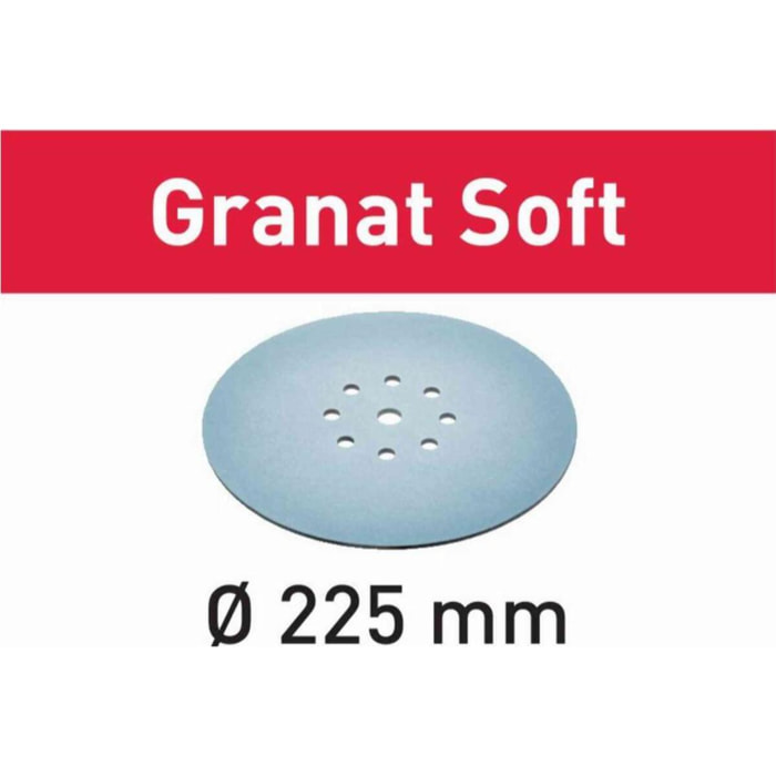 Abrasif STF D225 Granat Soft FESTOOL - grain 120 - 25 pièces - 204223