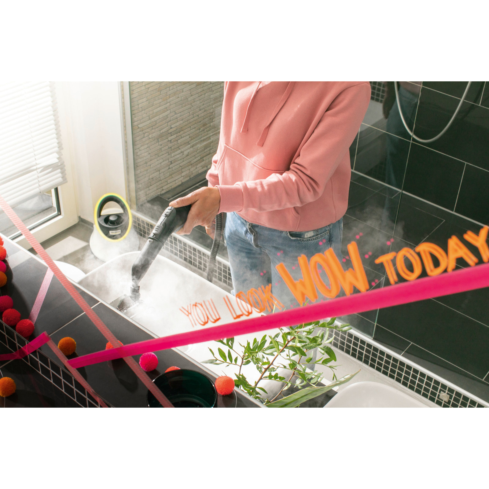 Nettoyeur vapeur Karcher SC 2 Deluxe Easyfix - Pression 3.2 bar- Débit vapeur 30 g/min- Kit sols Easyfix