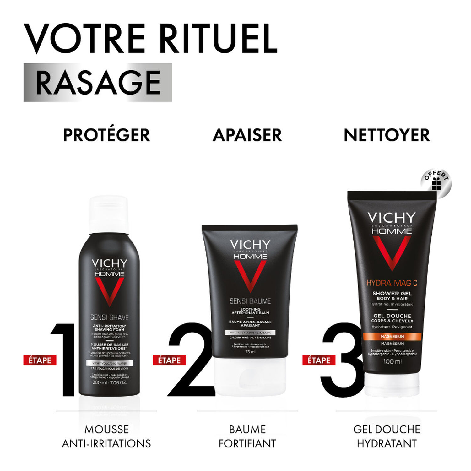 Mousse de Rasage  - Anti-Irritations Peaux Sensibles 200 ml