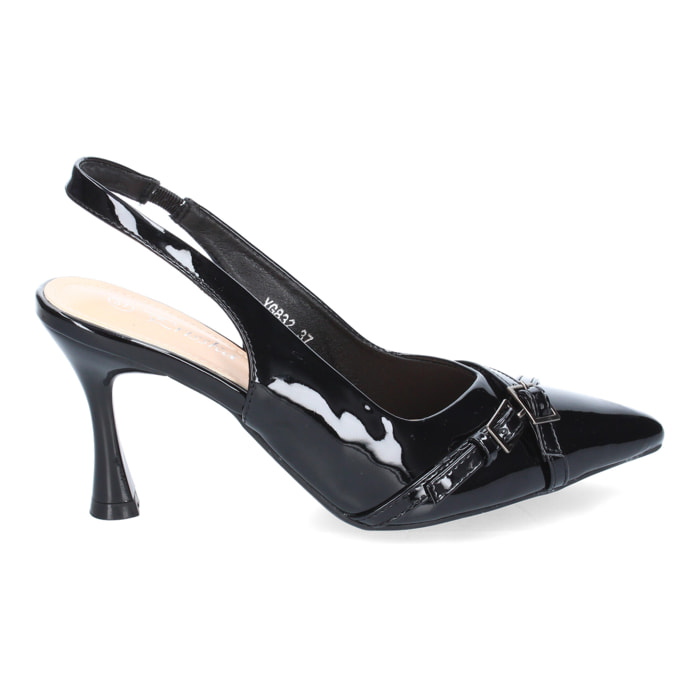 Zapatos de Salón para Mujer Elegante y Comodo, Diseño Sofisticado, Adorno de Hebillas