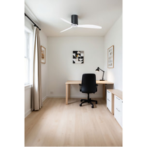 MINI TUBE FAN M Ventilatore a soffitto nero opaco/trasparente