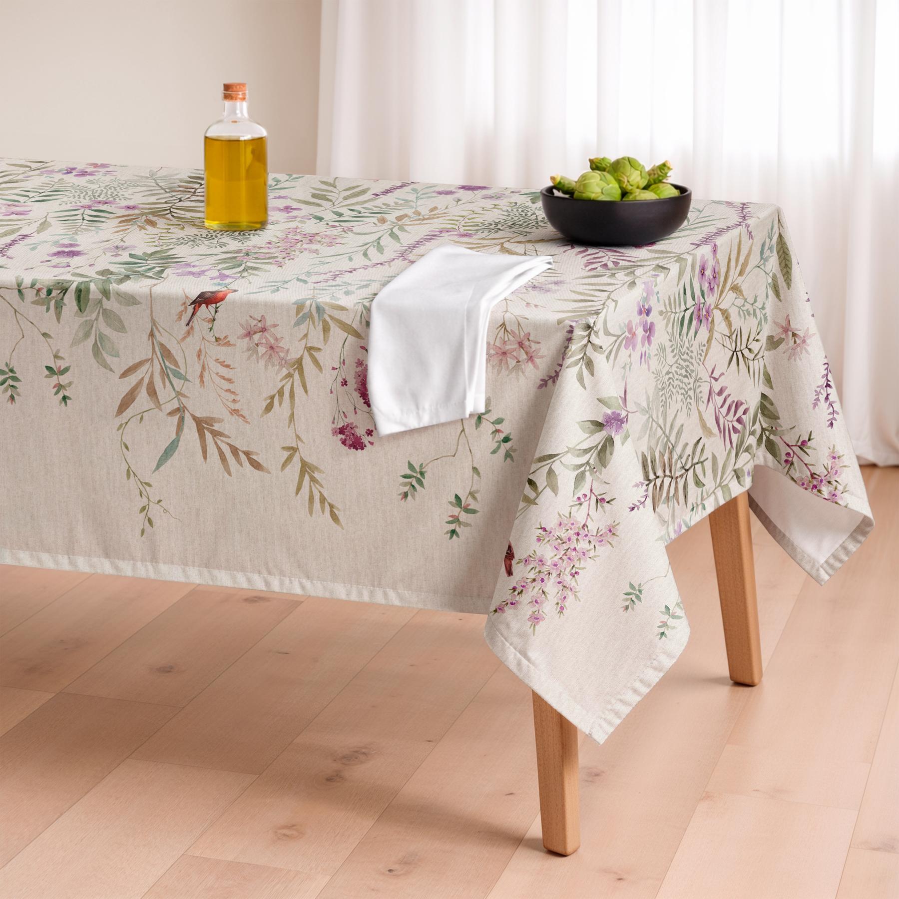 Mantel estampado antimanchas MARIELA MALVA