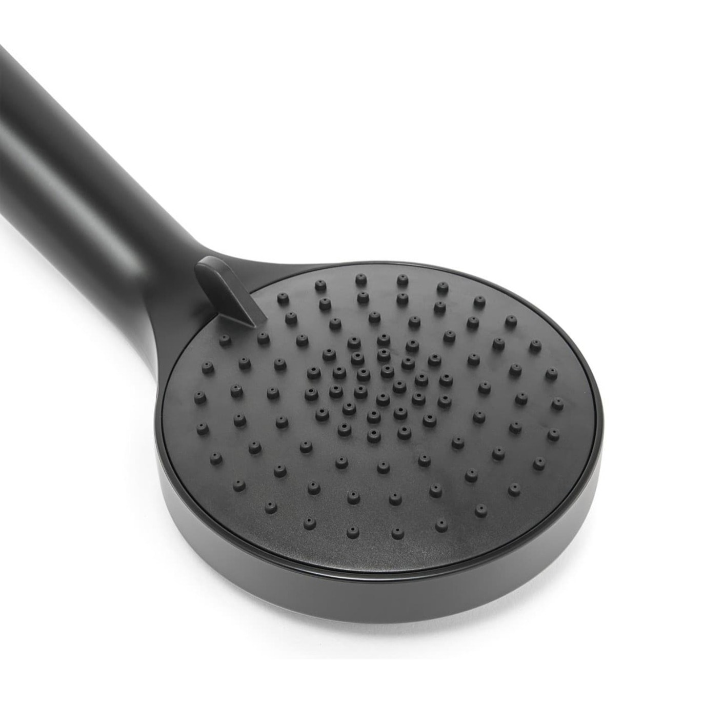 Douchette à main en plastique, 3 jets, buses silicone, noir mat (SATBSRS22C)