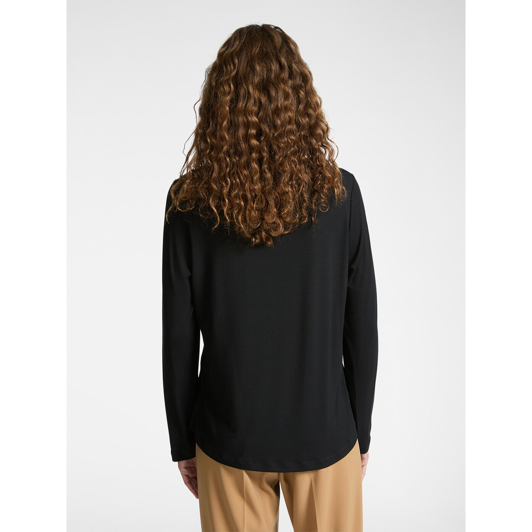 Elena Mirò - T-shirt in due tessuti - Nero