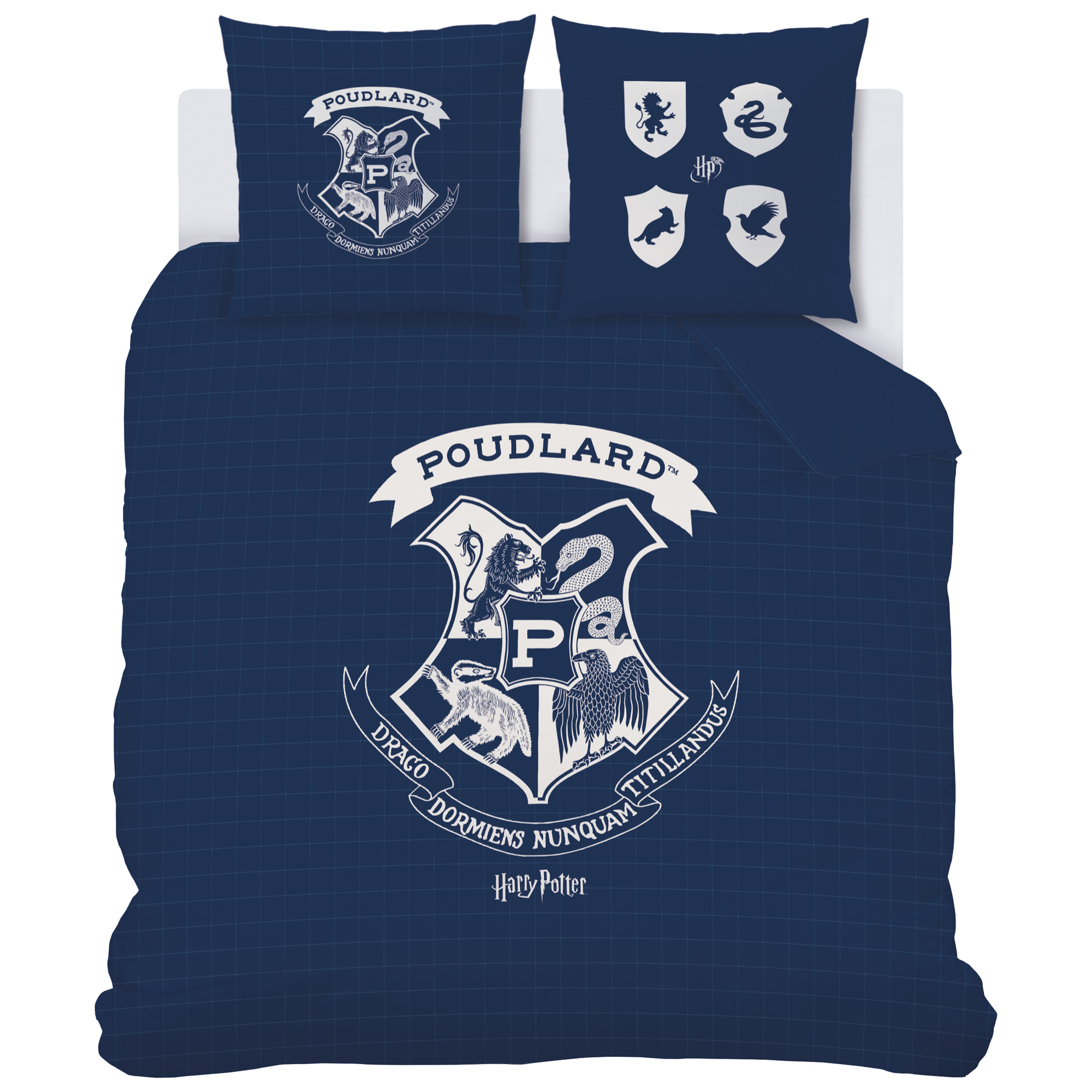 Parure de lit imprimée 100% coton, HARRY POTTER PREPPY