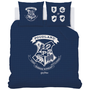 Parure de lit imprimée 100% coton, HARRY POTTER PREPPY
