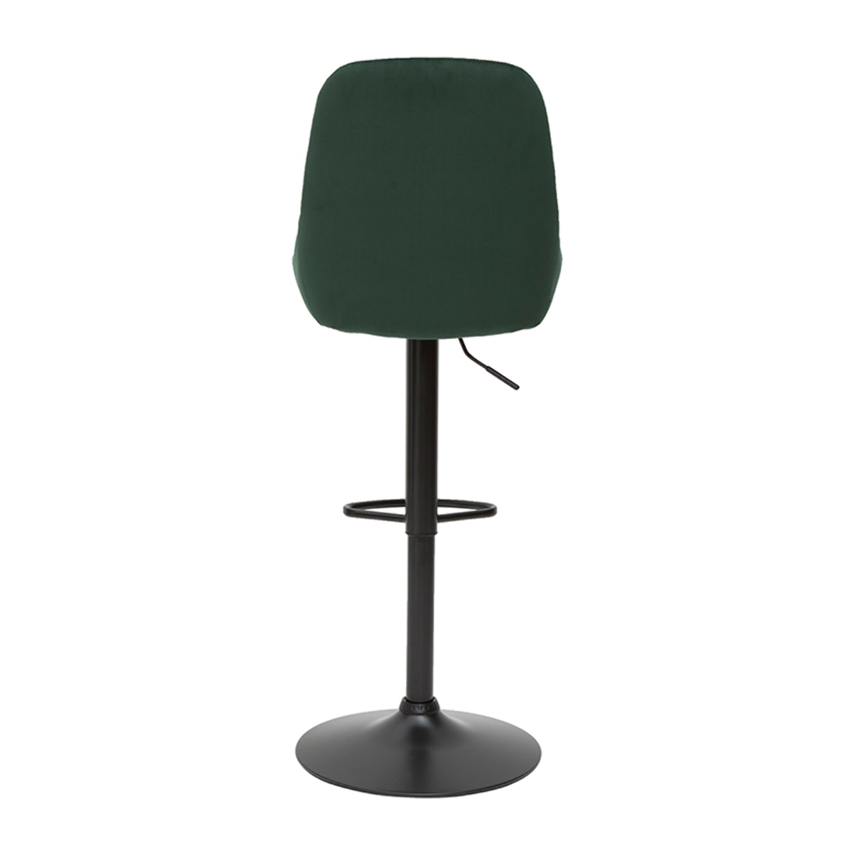 Tabourets de bar design réglables velours vert (lot de 2) HOLO