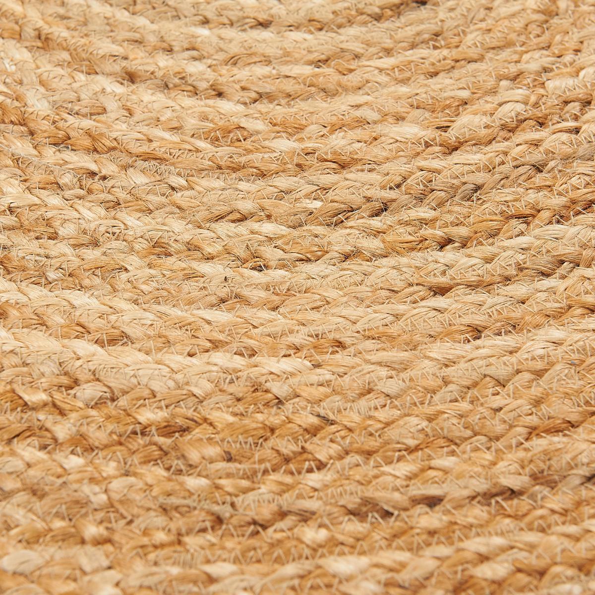 Tapis jute fait main motif géométrique JEDU