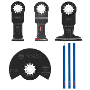 Jeu de lames de scie Starlock en mini L-Boxx avec crayons - BOSCH - 061599766V