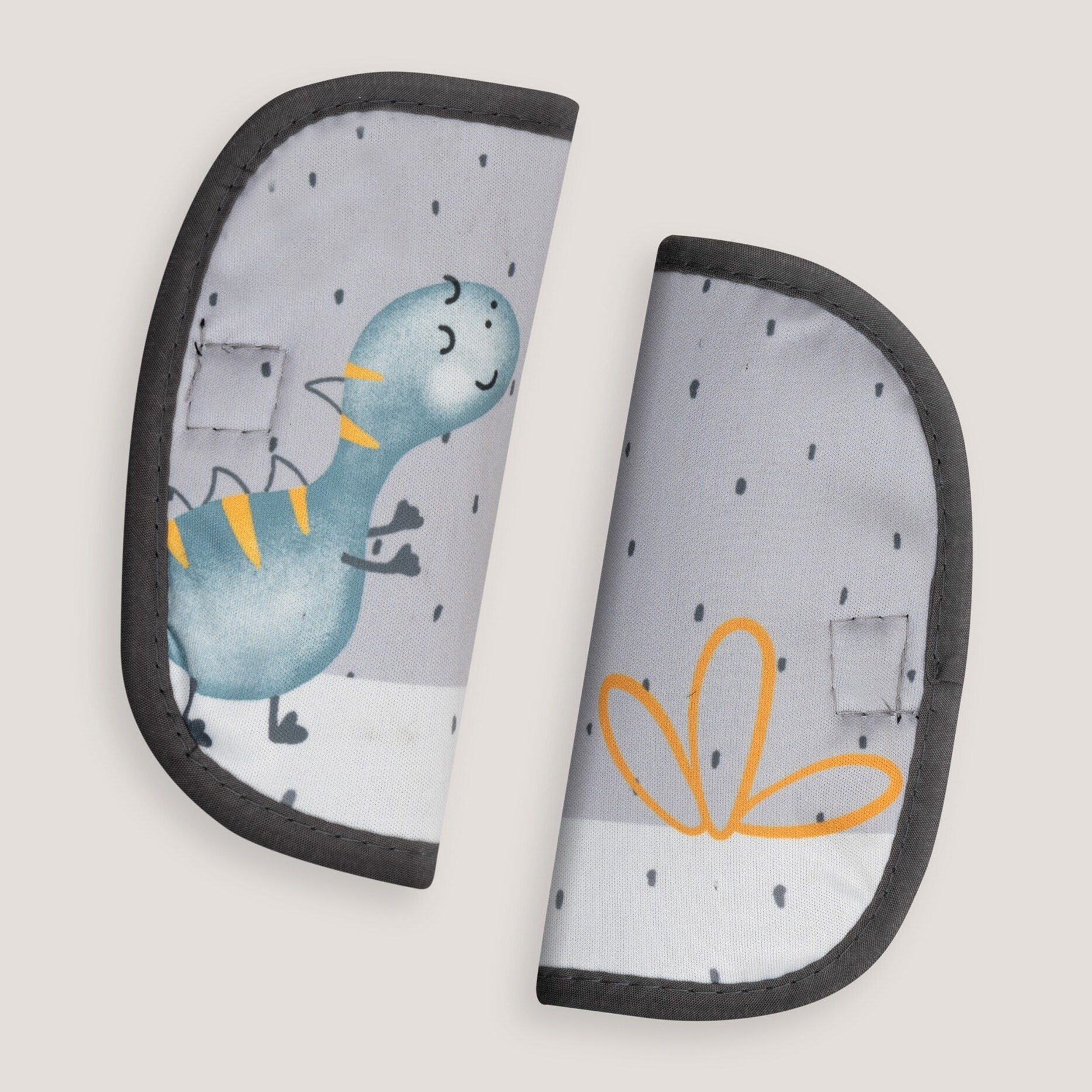 Colchoneta Modelo Dino Palmera Gris