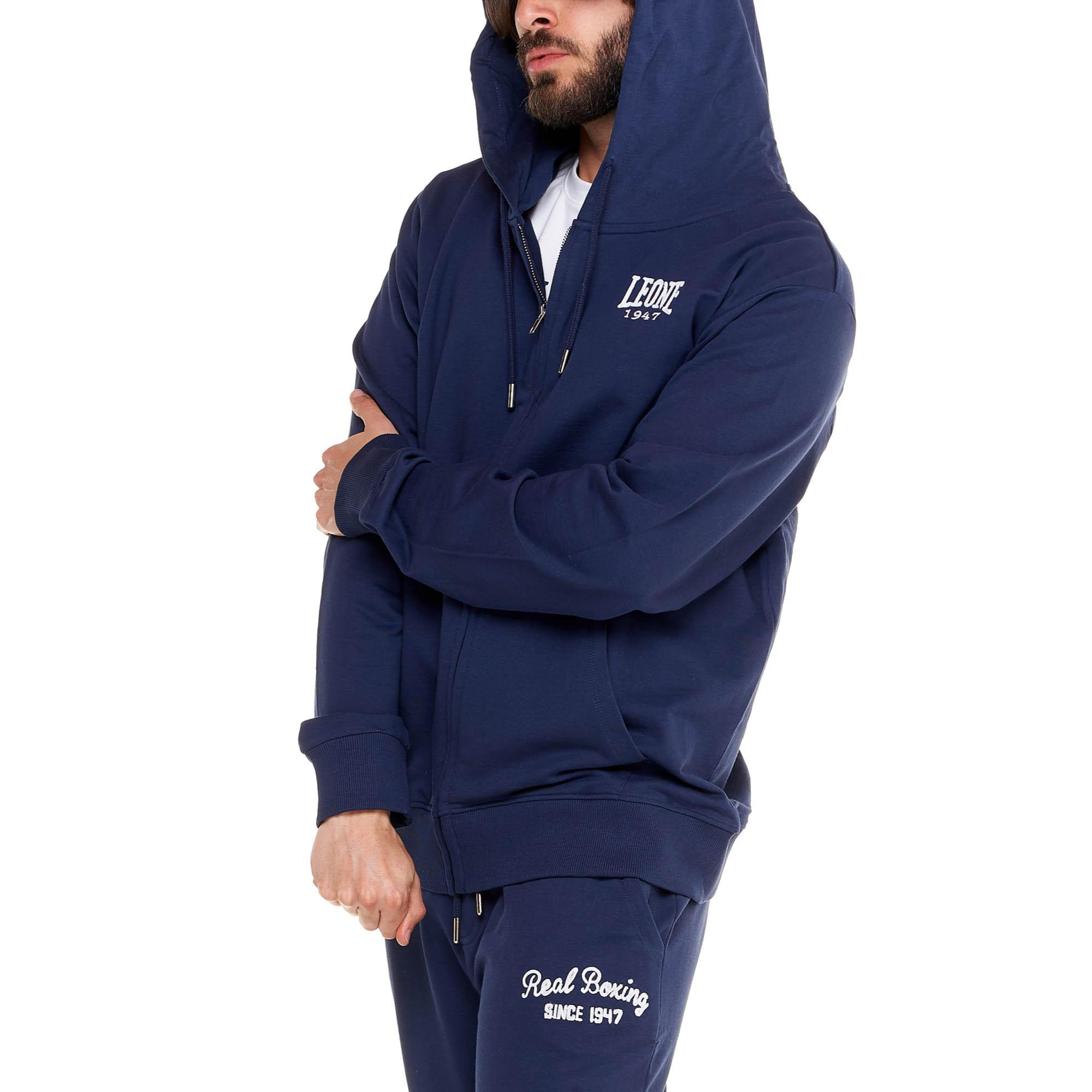 Tuta da uomo con cappuccio e zip Real Boxing