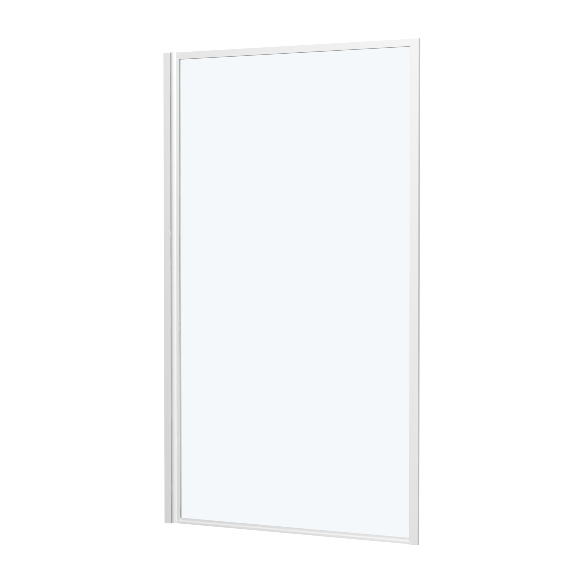 Pare baignoire rabattable 75x130cm - Finition Blanc - WHITE CONTOURING SCREEN