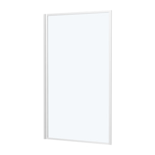 Pare baignoire rabattable 75x130cm - Finition Blanc - WHITE CONTOURING SCREEN