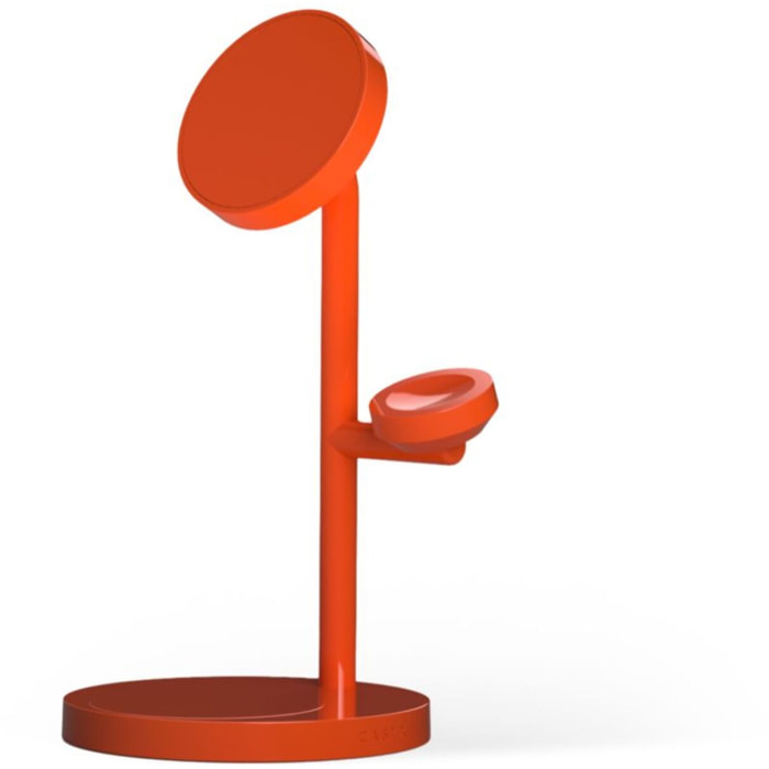 Chargeur CASYX 3 en 1  Charge rapide Qi2 rouge