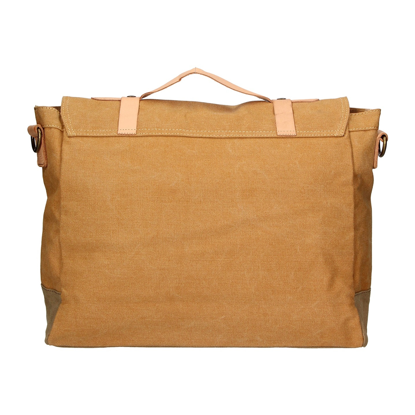 Borsa a mano unisex - Modello Minerva - Canvas e pelle - 30.0 x 40.0 x 12.0 cm