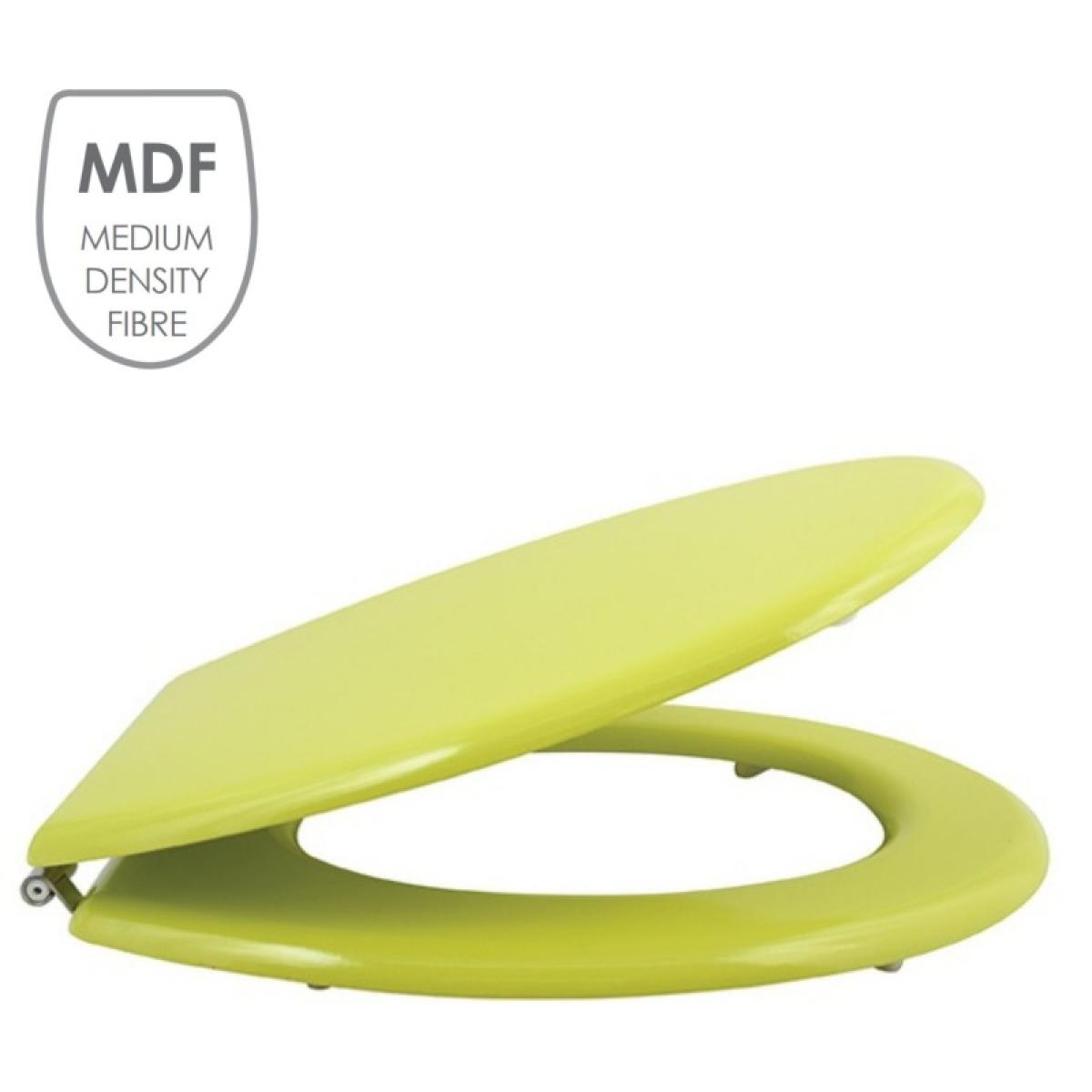 Abattant wc MDF CLÉO Vert Pistache - Charnières Inox MSV