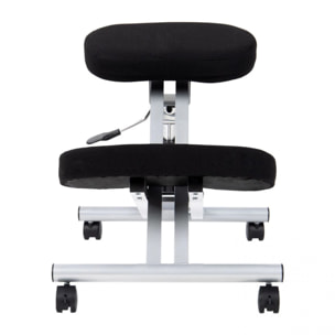 Silla ergonómica Ergochair negro aluminio Negro - Aluminio