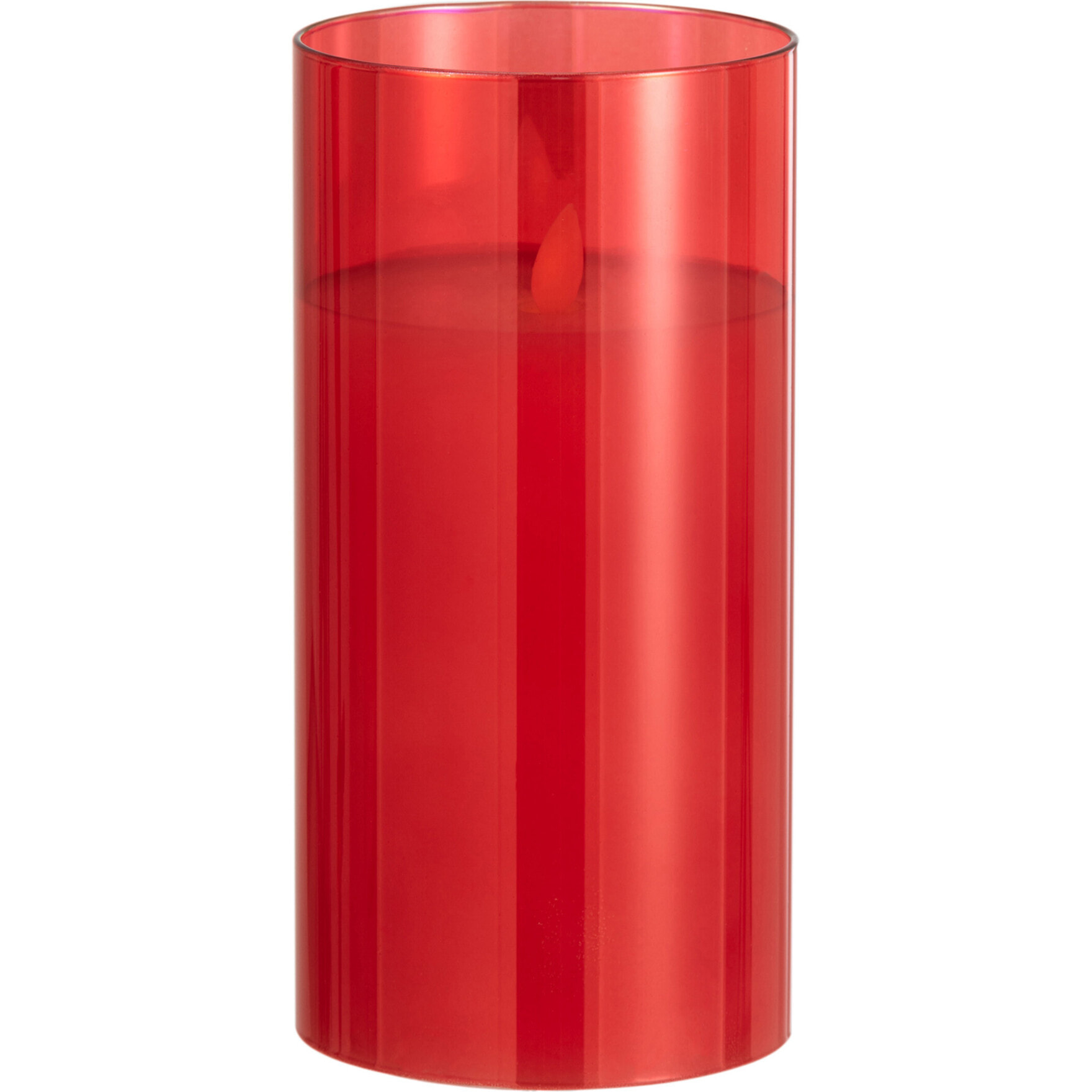 J-Line lampe Brillante - verre - rouge - medium - LED