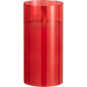 J-Line lampe Brillante - verre - rouge - medium - LED