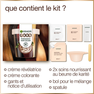 Garnier Good Coloration 5.0 Châtain clair café Starter kit