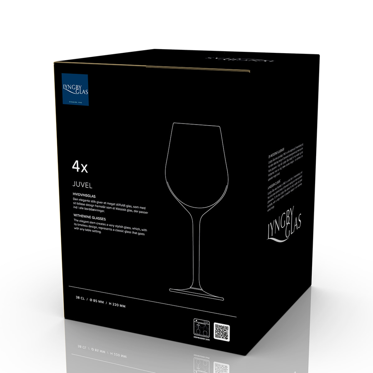 Set de 4 verres à vin blanc Juvel 38 cl