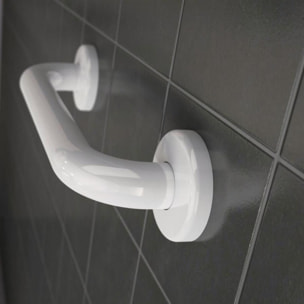 Barre d'appui inox 300 mm AKW recouvert d'époxy blanc - 01240WH-LS