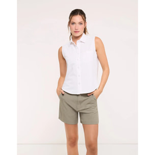 Camisa Sin Mangas Blanco - Salin