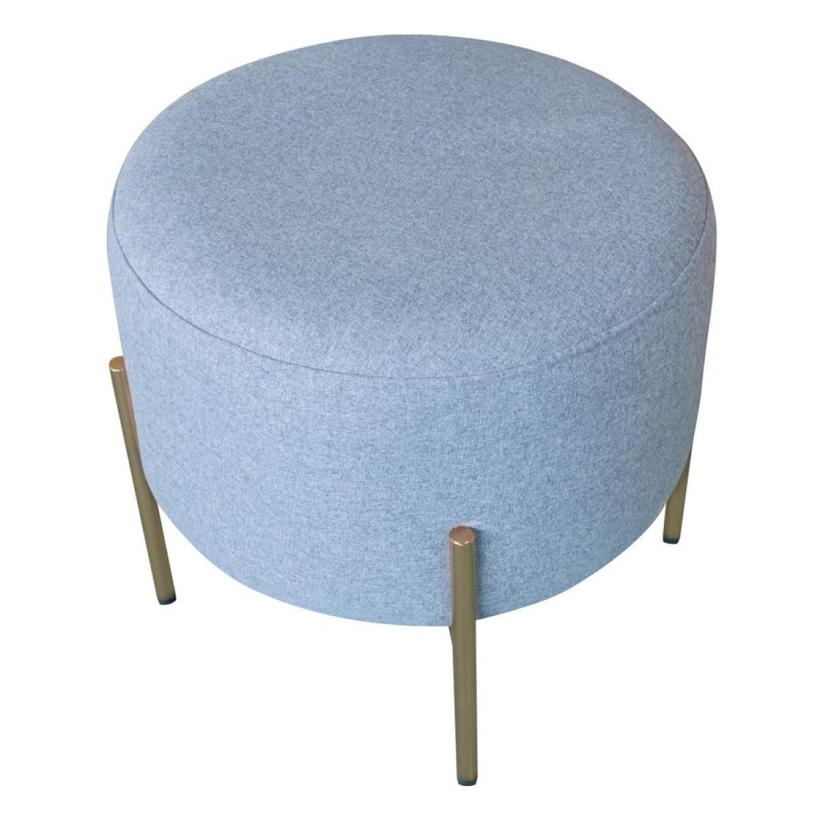 Pouf tondo 40x40 cm grigio scuro - Kate